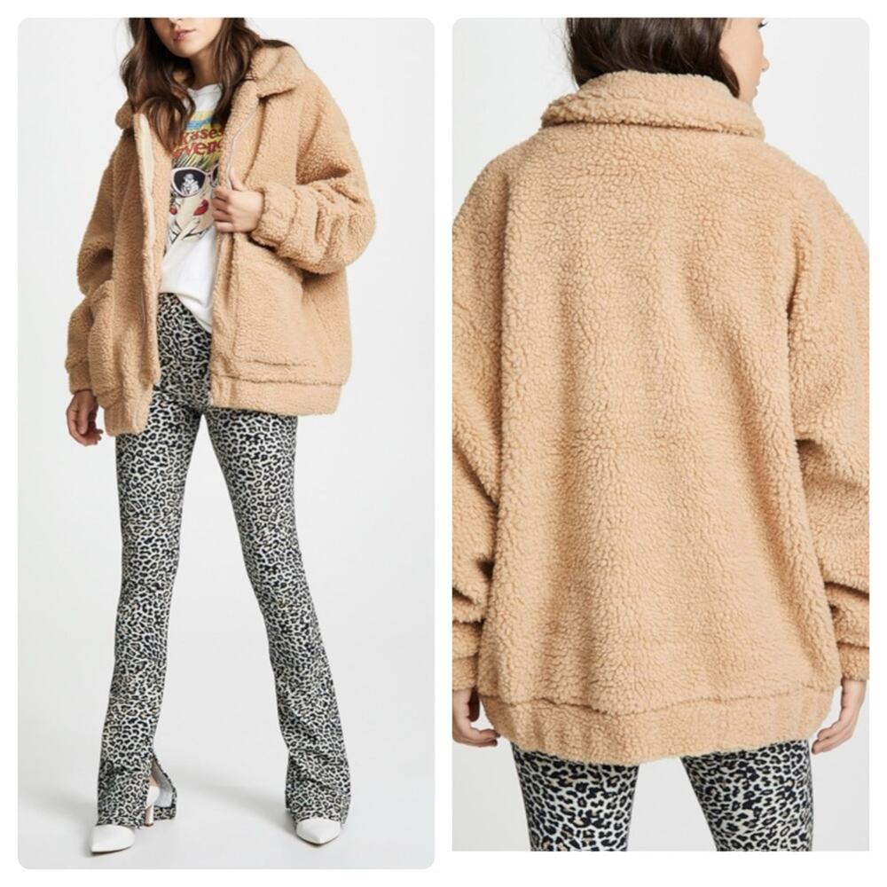 I.AM.GIA Pixie Sherpa Coat Carmel Tan